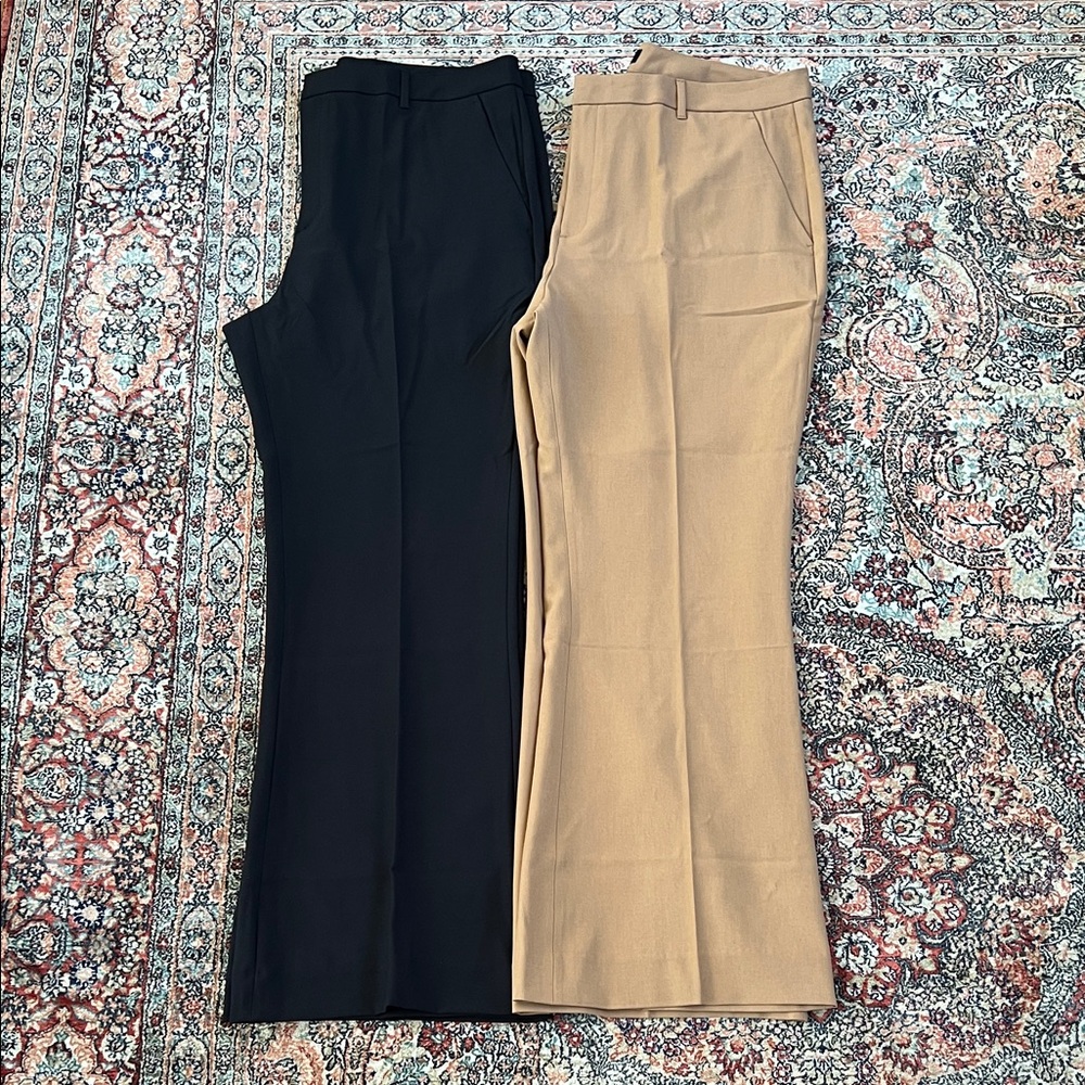 NWT Banana Republic bootcut sculpted stretch trouser pants sz 18 2 pairs